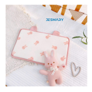 Gối cao su non vải xô thấm hút mồ hôi cho bé hình tai thú